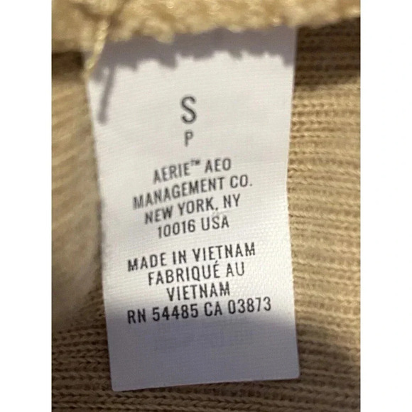 Aerie Cropped Ribbed Hoodie Women's Small Long Sleeve size Small - Picture 4 of 6